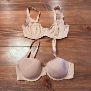 CUUP The Scoop Bra & The Demi Bra LOT 36E‎ Casual No Padding Everyday